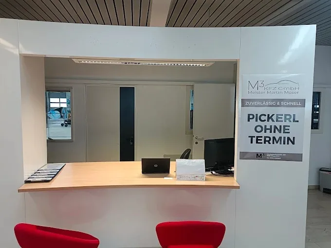 Empfangsbereich M³ KFZ – Pickerl ohne Termin Schild